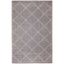 Checker Diamond Charcoal 58.5" Synthetic Indoor/Outdoor Rug