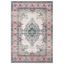 Evoke Cream and Fuchsia Reversible Synthetic Area Rug