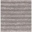 Beach House Chic Handwoven Black & Ivory Cotton 6' Square Rug