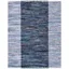 Handwoven Charcoal Harmony 8' x 10' Flatweave Cotton Rag Rug