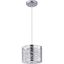 Inca Crystal LED Mini Drum Pendant in Polished Chrome