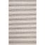 Marbella Grey and Taupe Striped Wool Synthetic 3x5 Rug