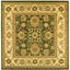 Lyndhurst Sage Ivory Square Synthetic Tufted Area Rug 6'x6'