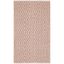 Beige Ivory Geometric Handwoven Cotton Area Rug, 5' x 7'