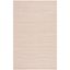 Beige Handwoven Wool 4' x 6' Rectangular Area Rug