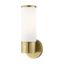 Antique Brass Lindale Dimmable Wall Sconce with Satin Opal White Glass