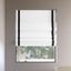 White and Black Cordless Blackout Roman Window Shade 33" x 64"