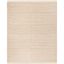 Ivory Stripe Hand-Woven Wool Blend 8' x 10' Area Rug