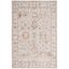 Hamilton Grey and Rust Floral Synthetic Area Rug