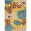 Allur Sunshine Floral 4' x 6' Synthetic Easy-Care Area Rug