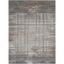 Gray Abstract Synthetic Rectangular Area Rug 7'10" x 10'6"