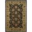 Elegant Black Hand-Tufted Wool Area Rug 59"x7"