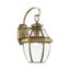 Antique Brass Direct Wired Lantern Sconce with Beveled Glass