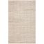 Plush Ivory Hand-Tufted Wool & Viscose 5' x 8' Area Rug