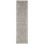 Grey and Beige Hand-Knotted Medallion Runner Rug