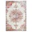 Pink Medallion 5' x 7' Synthetic Reversible Area Rug