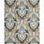 Hand-Tufted Blue and Beige Wool Area Rug