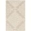 Beige and Ivory Rectangular Hand-Tufted Wool Area Rug