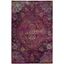 Reversible Multicolor Synthetic 4' x 6' Hand-Knotted Area Rug