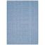 Coastal Charm Blue & Ivory Hand-Woven Cotton Area Rug - 5' x 8'