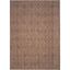 Brown Geometric Low Pile Indoor/Outdoor Area Rug