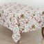 60"x140" Holly and Ribbon Christmas Tablecloth