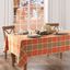 Hawley Plaid Harvest Cotton Tablecloth in Autumn Colors, 60x84