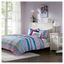 Boho Purple and Turquoise Reversible Microfiber Coverlet Set