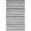 Marbella 3' x 5' Gray Flat Woven Wool Rug