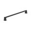 Matte Black 10-1/16 inch Modern Bar Cabinet Pull