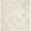 Hand-Tufted Off-White Wool 6' Square Area Rug