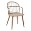 Riley High-Back Spindle Dining Chair in Antique Copper and Whitewash