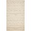 Ivory Hand-Knotted Wool 9' x 12' Rectangular Area Rug