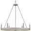 Galloway 6-Light Brushed Nickel and Oak Chandelier