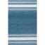 Blue and Ivory Hand-Tufted Wool 4' x 6' Area Rug