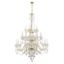 Polished Brass and Crystal 25-Light Grand Chandelier