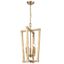 Elegant Modern Gold 5-Light Island Pendant, 25" Height