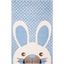 Blue and Ivory Hand-Tufted Wool Kids Bunny Rug