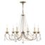 Venetian Golden Bronze Crystal Mini Chandelier