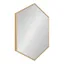 Gold Hexagon Full Length Vanity Mirror