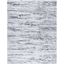 Light Grey and Charcoal Abstract 8' x 10' Synthetic Area Rug