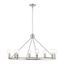 Lansdale 34" Brushed Nickel 8-Light Chandelier