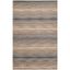 Gray Hand-Knotted Wool Rectangular Area Rug, 4' x 6'