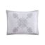 King Gray Cotton Embroidered Pillow Sham