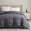 Gray Twin Microfiber All-Season Duvet for Adults