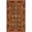 Moss & Rust Hand-Tufted Wool Rectangular Rug - Easy Care, 3' x 5'