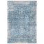 Vintage Blue Persian Hand-Knotted Synthetic Area Rug