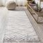 Modern Moroccan Diamond Flatweave Rug in Light Gray - Easy Care