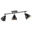 Matte Black Steel 35" Transitional Semi-Flush Track Light