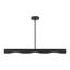 Novato Minimalist Black and Gold 3-Light Linear Chandelier